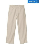 Husky Boys' Flat Front Pants, School Uniform