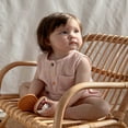 thumbnail image 6 of REDARER Baby Sleeveless Romper Muslin Cotton Colorful Buttons Breathable Summer Outfit for Toddler,12-18 Months, 6 of 9