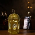 thumbnail image 4 of VALSEEL Mini Lantern With LED Ramadan Lantern Decoration Mini Lantern Decor With Candles Hanging Lanterns For Ramadan Decor Christmas Wedding Table Centerpiece Decor, 4 of 6