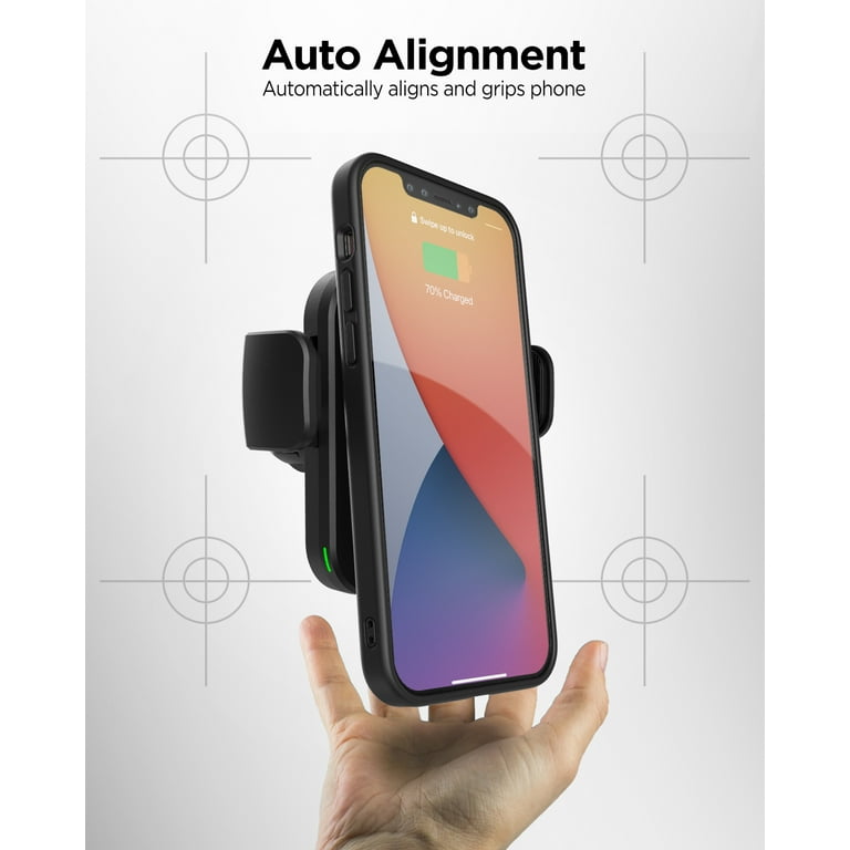 Galvanox MagSafe Car Mount with Wireless Charger, Magnetic 15W Fast  Charging Auto-Clamping Dashboard Phone Holder for iPhone 12/Pro/Mini/12 Pro  Max