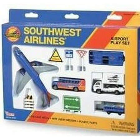 Southwest Airlines B737 Die Cast Playset (13pc Set)