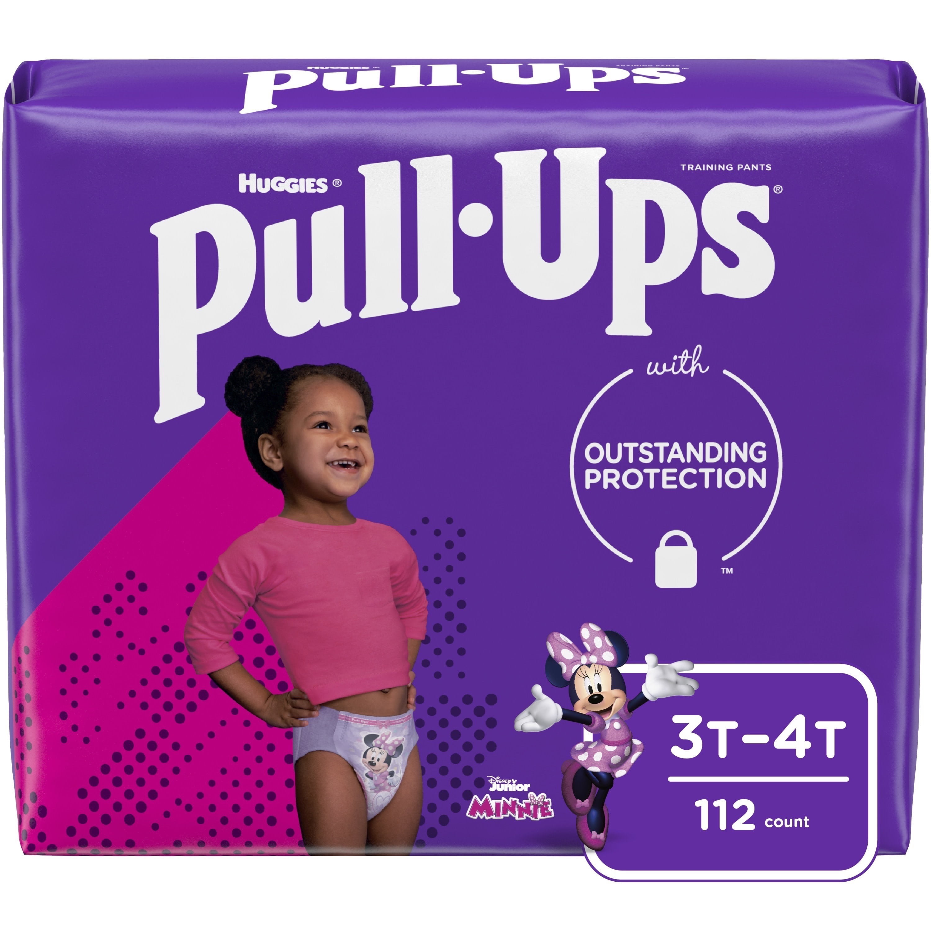 Pull-Ups Girls' Potty Training Pants Size 5, 3T-4T, 112 Ct, One Month Supply