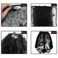 thumbnail image 4 of Matsuzay Pantalla de tela de araña con cinta de encaje negro, decoración /capa Iluminación y accesorios, 4 of 6