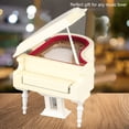 thumbnail image 1 of White Instrument Model Music Gifts With Bench And Case Piano Toy, Instrument Model Without Music Piano Miniature, For Birthday Gift Toys, 1 of 8