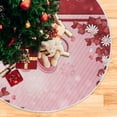 thumbnail image 5 of FMSHPON Valentine's Day Romantic Love Heart Flowers Xmas Christmas Tree Skirt Stand Mat for Holiday Party Decoration Indoor Outdoor 48 inches, 5 of 6