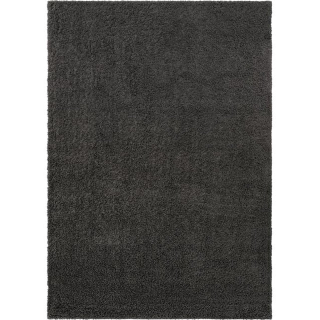 Unique Loom 3151302 10 ft. x 13 ft. 11 in. Solid Shag Rectangular Rug, Graphite Gray
