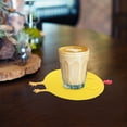 thumbnail image 5 of Kcavykas Portable Coasters Leaf Dinner Mat Scream Chicken Cup Pad Stylish Dining Table Kitchen Dining Table Decor -Yellow, 5 of 6