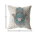thumbnail image 5 of 18â€ Blue Gray Hamsa Indoor Outdoor Throw Pillow, 5 of 5