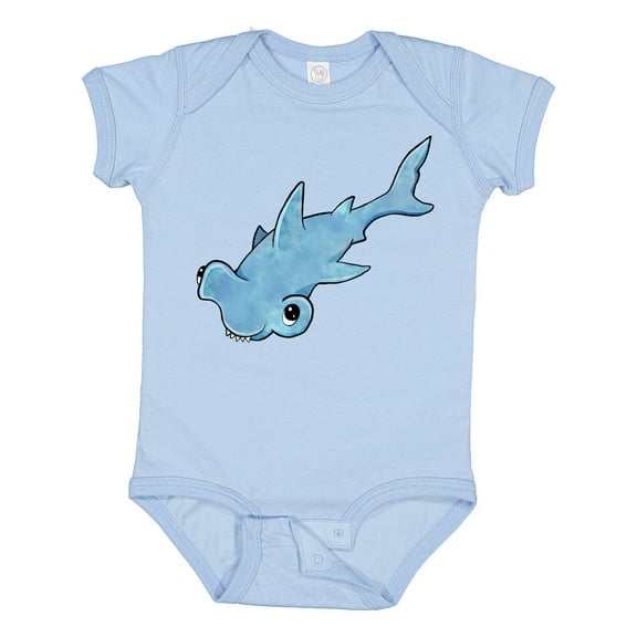 Inktastic Cute Hammerhead Shark Boys or Girls Baby Bodysuit