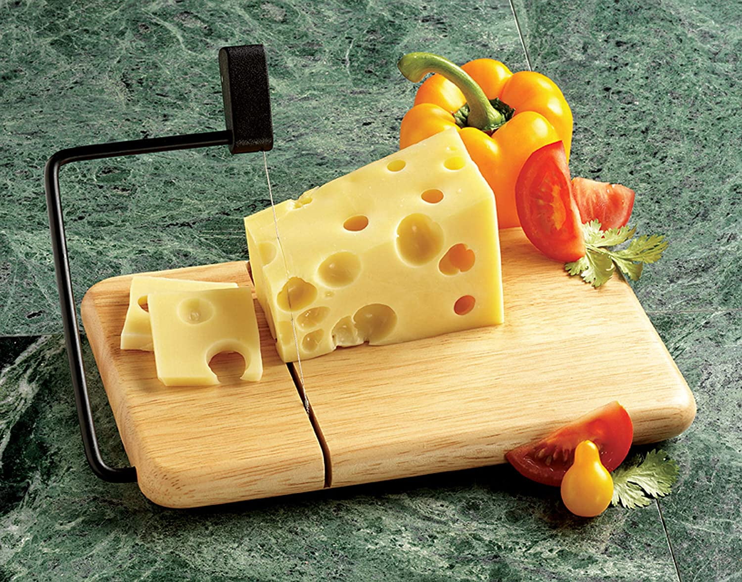 BUTCHER BLOCK END GRAIN BEECHWOOD Cheese Slicer - Prodyne