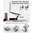 thumbnail image 4 of BENFEI Laptop Stand with USB C 7in1 Docking Station,HDMI 4K@60Hz,1*SD 1*Micro SD,100W Power Delivery,10Gbps 1*USB C 3.2 and 2*USB A 3.2 Compatible with MacBook Pro/Air, iPad Pro, XPS, Thinkpad, 4 of 9