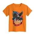 thumbnail image 5 of Karoyedx Toddler Girls Shirts Toddler 4th of July Shirt Boys Girls America Shirts Kids 250 Anniversary USA Patriotic Tee Tops Orange Size,11-12 Years, 5 of 5