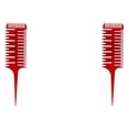 thumbnail image 2 of maskred Salon Pro 3 Sides Fish Bone Shape Comb Hair Dyeing Sectioning Highlighting red 2Set, 2 of 6