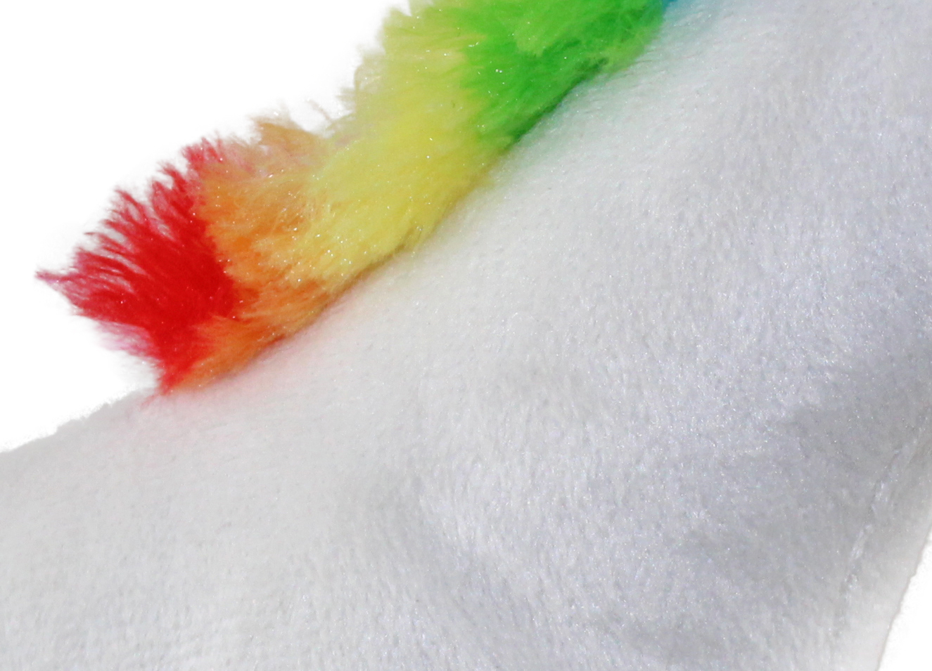 Plush Pal 11" Soft & Fluffy White Unicorn Stuffed Animal Toy with Rainbow Tail And Mane - image 3 of 5