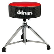 dDrum 19" - 27" Adjustable Mercury Series 5.5" Padded Fat Throne - Red/Black
