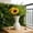 White A, variant on Large White Plastic Vase 9.6in Decorative Flower Vase for Dried Flowers Pampas Grass Modern Table Centerpiece Coffee Table Dining Table Office Desk Shelf Home Decor(L)