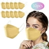 WFJCJPAF Fish Adult Masks Disposable Industrial 3ply Ear Loop Cloth Face Mask Khaki