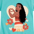 thumbnail image 3 of Disney Princess - Love Moana - Toddler and Youth Girls Short Sleeve Graphic T-Shirt, 3 of 5