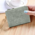 thumbnail image 3 of Small Wallet for Women, Slim Pu Leather Credit Card Holder Wallets for Women, Zipper Coin Pocket-Grey blue, 3 of 5