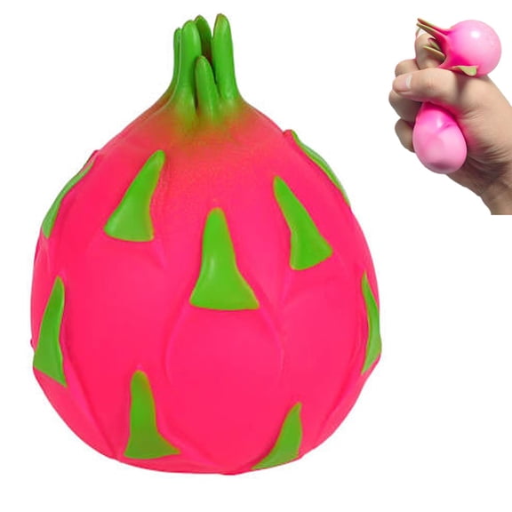 Dragon Fruit Squishy, Dragon Fruit Squishy Stress Ball Focus Aid for Adults