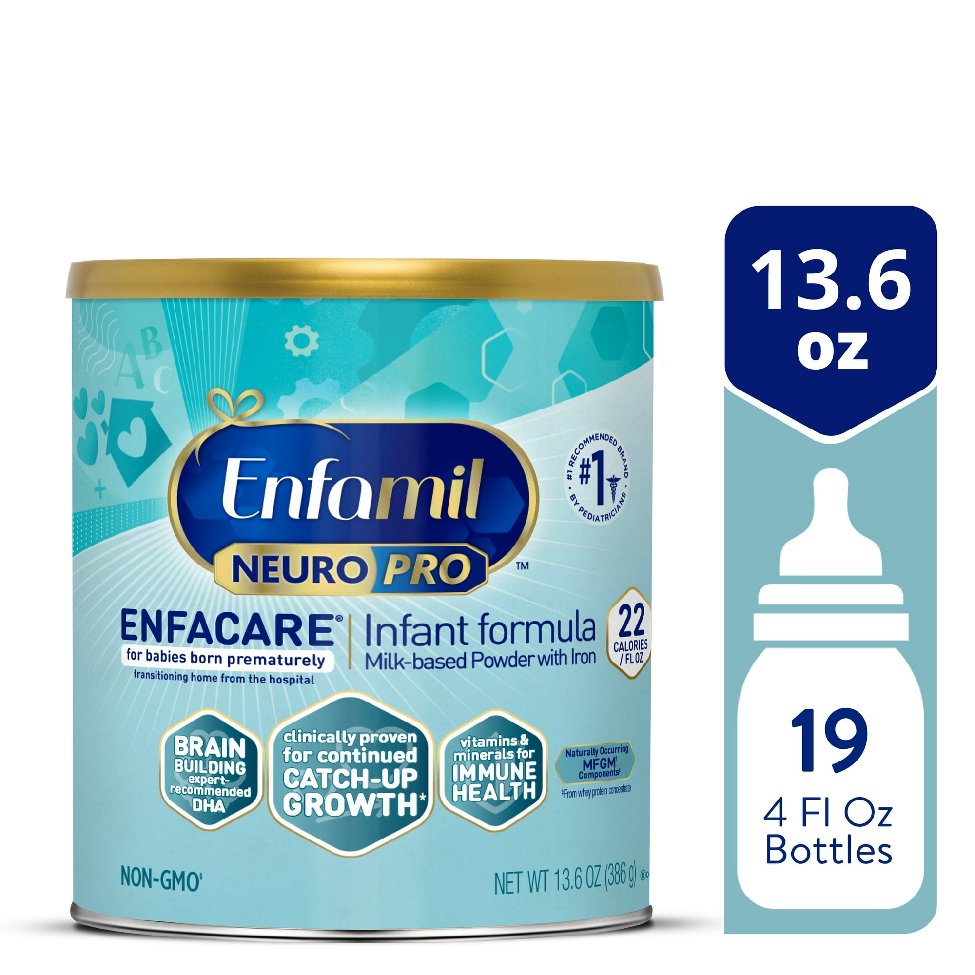 Enfamil NeuroPro EnfaCare Premature Discharge Powder Baby Formula, 13.6 oz Can
