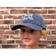 thumbnail image 5 of Gorra de béisbol Big Bro gorra de padre lavada en tono azul marino gorra para niños con bordado frontal, 5 of 7