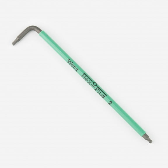 Wera 022602 2 x 101mm Hex Ball End Hex L-key (Green)