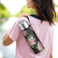 thumbnail image 6 of 20 Oz Pioneer Flower Coffee Tumbler Double Wall Insulated Stainless Steel Water Bottle | Metal Reusable Thermoses Flask with Cup Cap | Leak & Sweat Proof with Anti-Dust Lid, 6 of 7