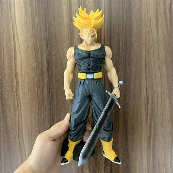 Anime Dragon Ball Z Figure Gohan Super Saiyan Chocolate Black Ver. PVC Action Figure DBZ Gohan Goku Fighting Cell Model Toy 24cm