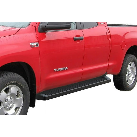 2007-2019 Toyota Tundra Double Cab Black Finish 6 Inch iRunning Board Door to Door Side Bar Side Step Running Board