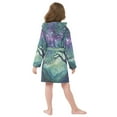 thumbnail image 7 of FORMRS Niños Bathrobe Unisex Hooded Robe Soft Plush Pajamas Sleepwear, Size 10-12T, Moonlight Forest, 7 of 7