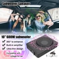 thumbnail image 4 of CAR SUBWOOFER DE CAR 10IN 800W RENDIMIENTO ESTABLE ALUMINIO DE ALUMINIO SUBWOOFER PARA 12 V BARCO MARINO PARA CAMIONES DE AUTOMÓVIL, 4 of 7
