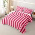 thumbnail image 3 of Meiyoeat Bold Vertical Stripe Quilt Full for Girls, Contemporary Pinstripe Full Bedspread Sets, Hot Pink, 3 of 7
