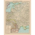 thumbnail image 2 of Schrader 15x18 White Modern Wood Framed Museum Art Print Titled - Europe Western Russia Romania - Schrader 1908, 2 of 4