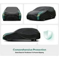 thumbnail image 4 of Kayme Car Covers for Hatchback Waterproof All Weather, Universal Fit for Mini Cooper, Toyota Yaris, Kia Rio, Mirage, Ford Fiesta, Rain Winter Sun Protection. (Length: 143"-163"), 4 of 7