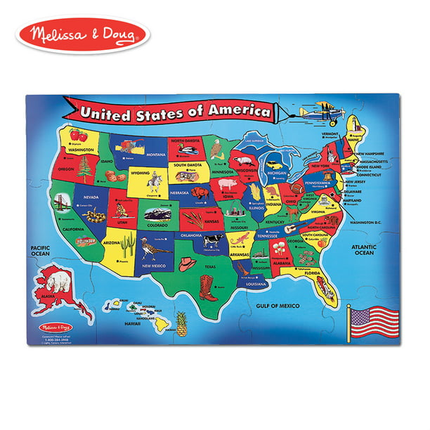 map of the united states puzzle Melissa Doug U S A Floor Puzzle Walmart Com Walmart Com map of the united states puzzle