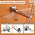 thumbnail image 5 of Boyel Living 12 inches Shower System Ceiling Mount 3-Functions Square Shower Faucet Set with Handheld Shower,Brushed Nickel, 5 of 10