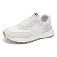 thumbnail image 5 of Men's Retro White Platform Sneakers - Non Slip Casual Walking Shoes for Men, 5 of 5