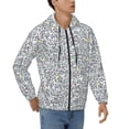 thumbnail image 4 of Zip Up Hoodies for Men - White Lightning Glitter Long Sleeve Comfrt Men'S Fashion Hoodies & Sweatshirts, Jackets for Men Hoodies Pullover Clothing Clothes with Pouch, 4 of 5