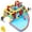 Multicolor#10, variant on Outdoor Play Equipment 7 in1 Inflatable slide water park bouncing house outdoor Soccer garden bouncer with Splash pool & Water & Climbing wall & Basketball & Football,Kids Outdoor Toys