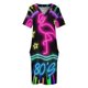 thumbnail image 4 of Vestido Retro de neón holgado con bolsillos para mujer vestidos de ceremonia ropa de verano, 4 of 7