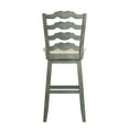 thumbnail image 4 of Weston Home Sheena French Ladder Back Bar Height Swivel Stool, Antique Sage, 4 of 5