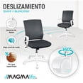 thumbnail image 2 of Silla De Oficina Ergonómica Silla De Escritorio Giratoria Gris Magma Life CHAOF4GR, 2 of 12