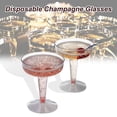 thumbnail image 2 of New Plastic Champagne Flutes Disposable - 20pcs Clear Plastic Champagne Glasses For Parties Clear P, 2 of 5