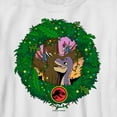 thumbnail image 2 of Boy's Jurassic World Dinosaur Christmas Wreath Graphic Tee White X Small, 2 of 4
