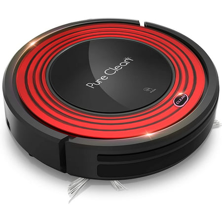 Robot Vacuum Cleaner and Dock - 1500pa Suction w/ Scheduling Activation and Charging Dock - Robotic Auto Home Cleaning for Carpet Hardwood Floor Pet Hair & Allergies Friendly - Pure Clean PUCRC95