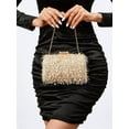 thumbnail image 2 of Women's Feather Evening Bag Mini Clutch Handbag Crossbody Purse, 2 of 6