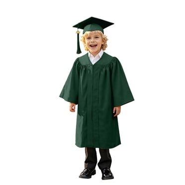 Girls Boys Graduation Cap and Gown Graduation Green Cap and Gown Set Graduation Ceremony Outfit 21/XS Boys Outfit