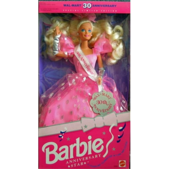 barbie anniversary star doll wal-mart 30th anniversary special limited edition (1992)