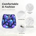 thumbnail image 4 of Balery cool crystal Skull flower Pattern Women's Running Shorts with Liner 2 Pockets Elastic Workout Athletic Gym Yoga Shorts-Small, 4 of 7